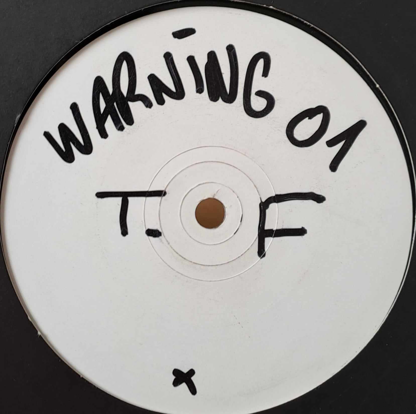 Warning Records 01 (white label) - vinyle freetekno